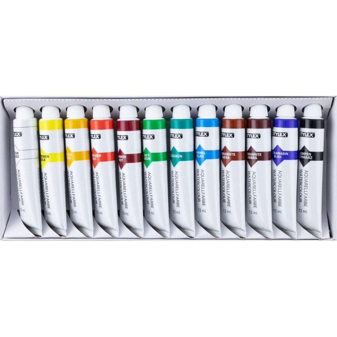 Stylex Watercolours 12ml A Pack Of 12pcs