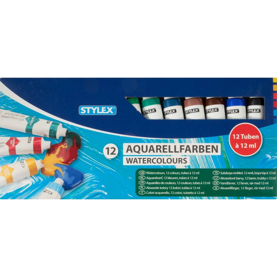 Stylex Watercolours 12ml A Pack Of 12pcs