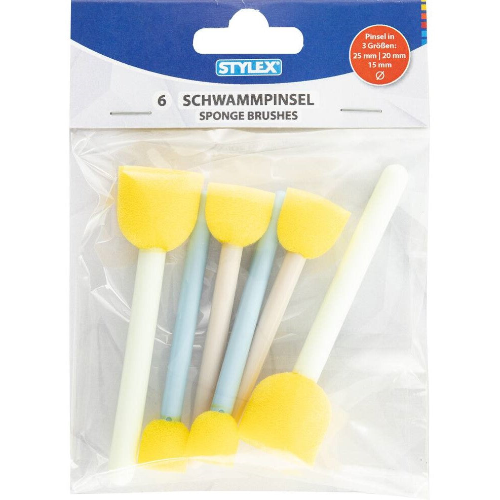Stylex Sponge Brushes A Pack Of 6pcs