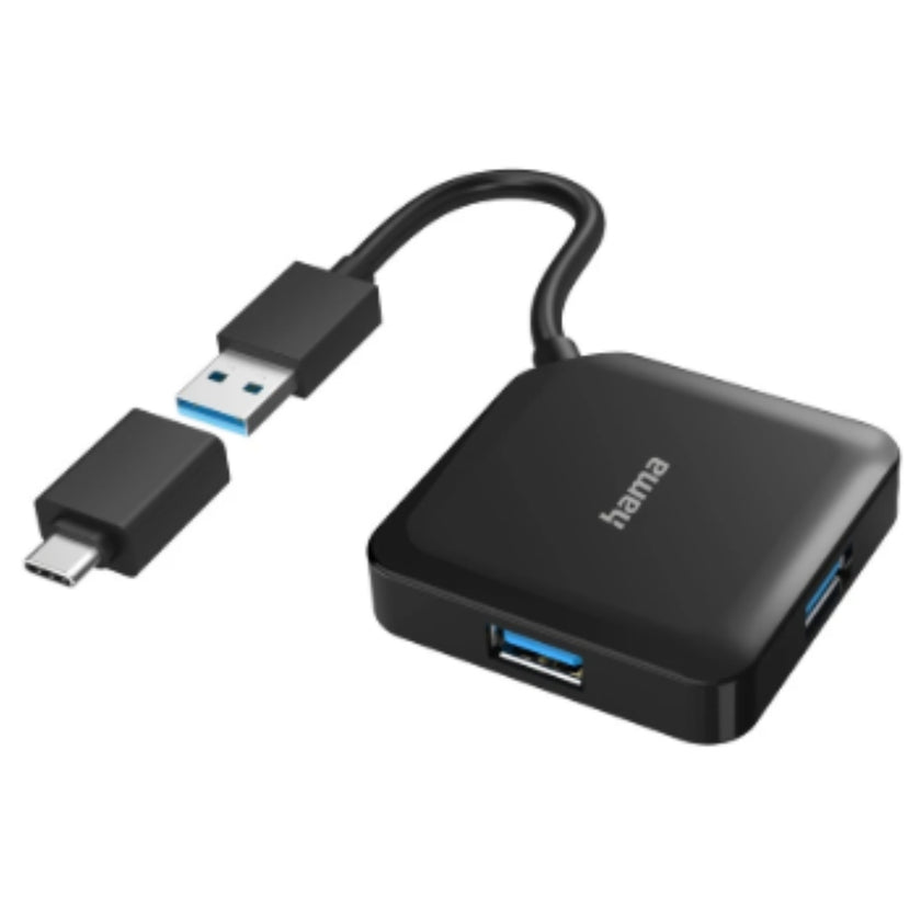 Hama - USB Hub 4 Ports - Black