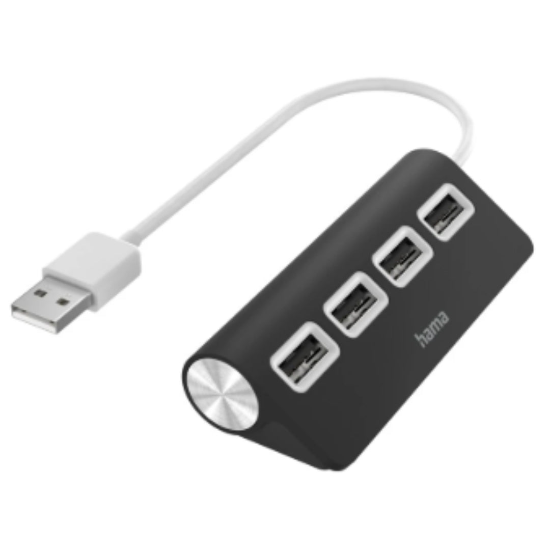 Hama - USB Hub 4 Ports - Black