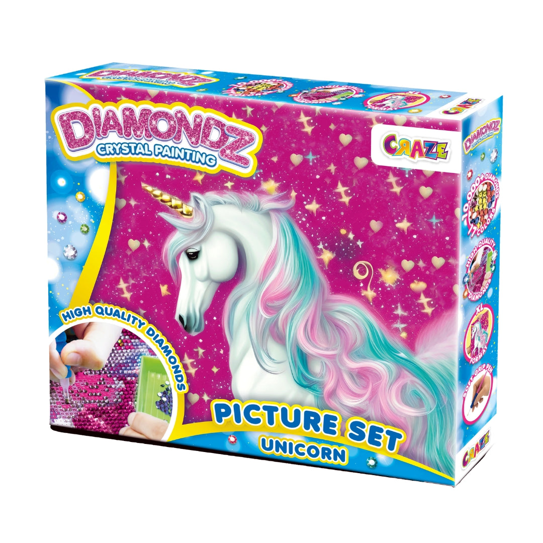 Craze Diamondz Crystal Painting Kit – Picture Set Unicorn