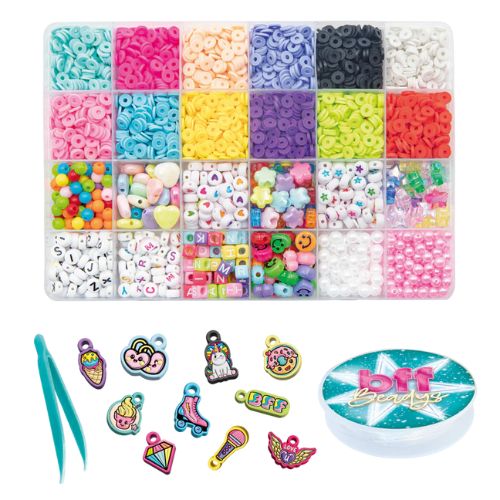Craze Bff Beadys Mega Box A Pack Of 3500pcs Beads And Charms