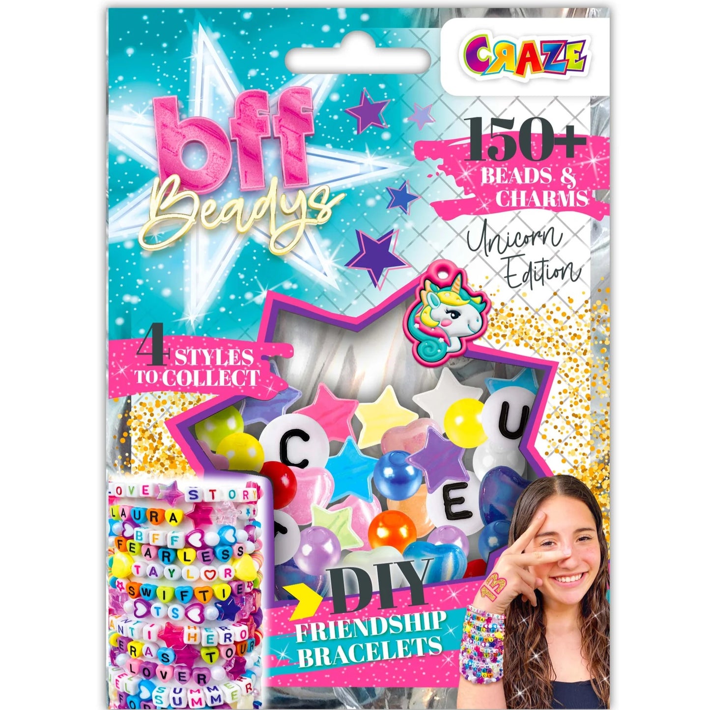 Craze BFF Beadys A Pack Of 150pcs x 1pc Assortment