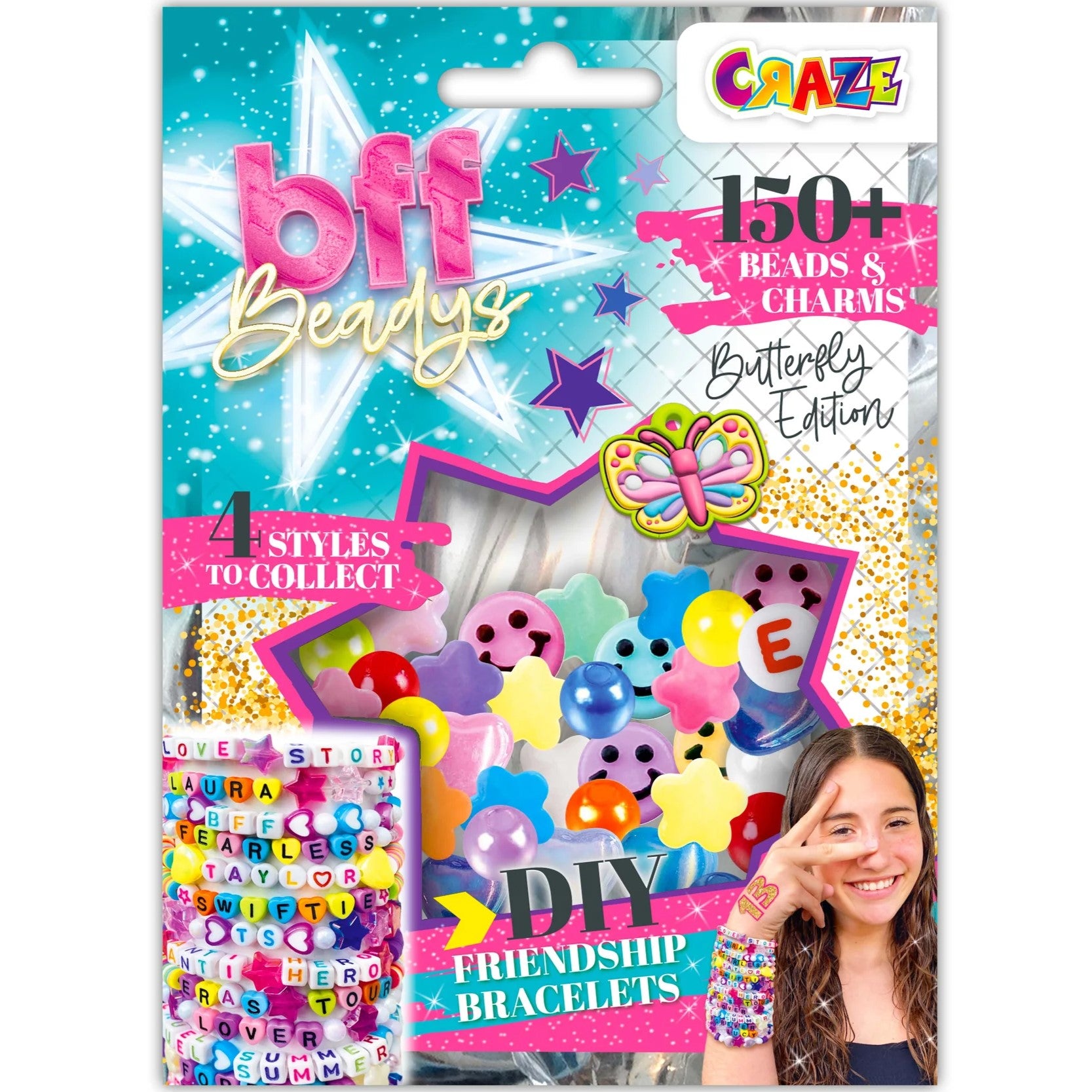 Craze BFF Beadys A Pack Of 150pcs x 1pc Assortment