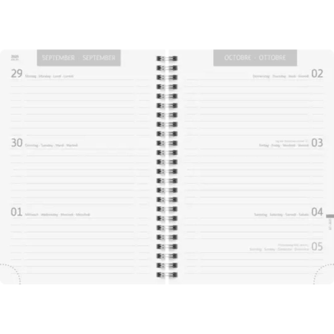 A5 Brunnen Scholastic Diary Week To View 2025/2026 - Black