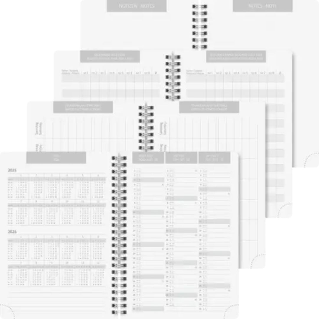 A5 Brunnen Scholastic Diary Week To View 2025/2026 - Black
