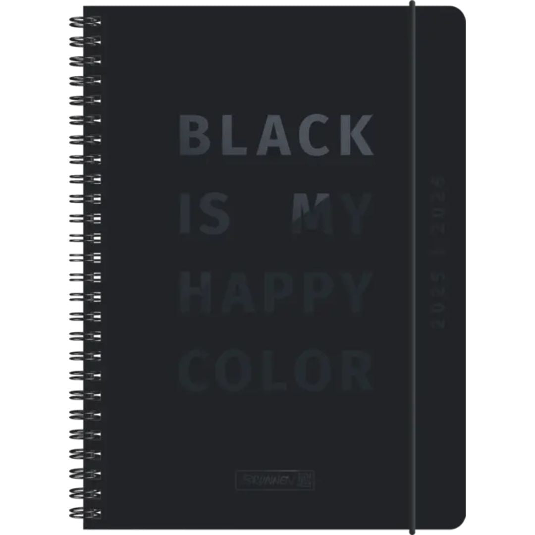 A5 Brunnen Scholastic Diary Week To View 2025/2026 - Black