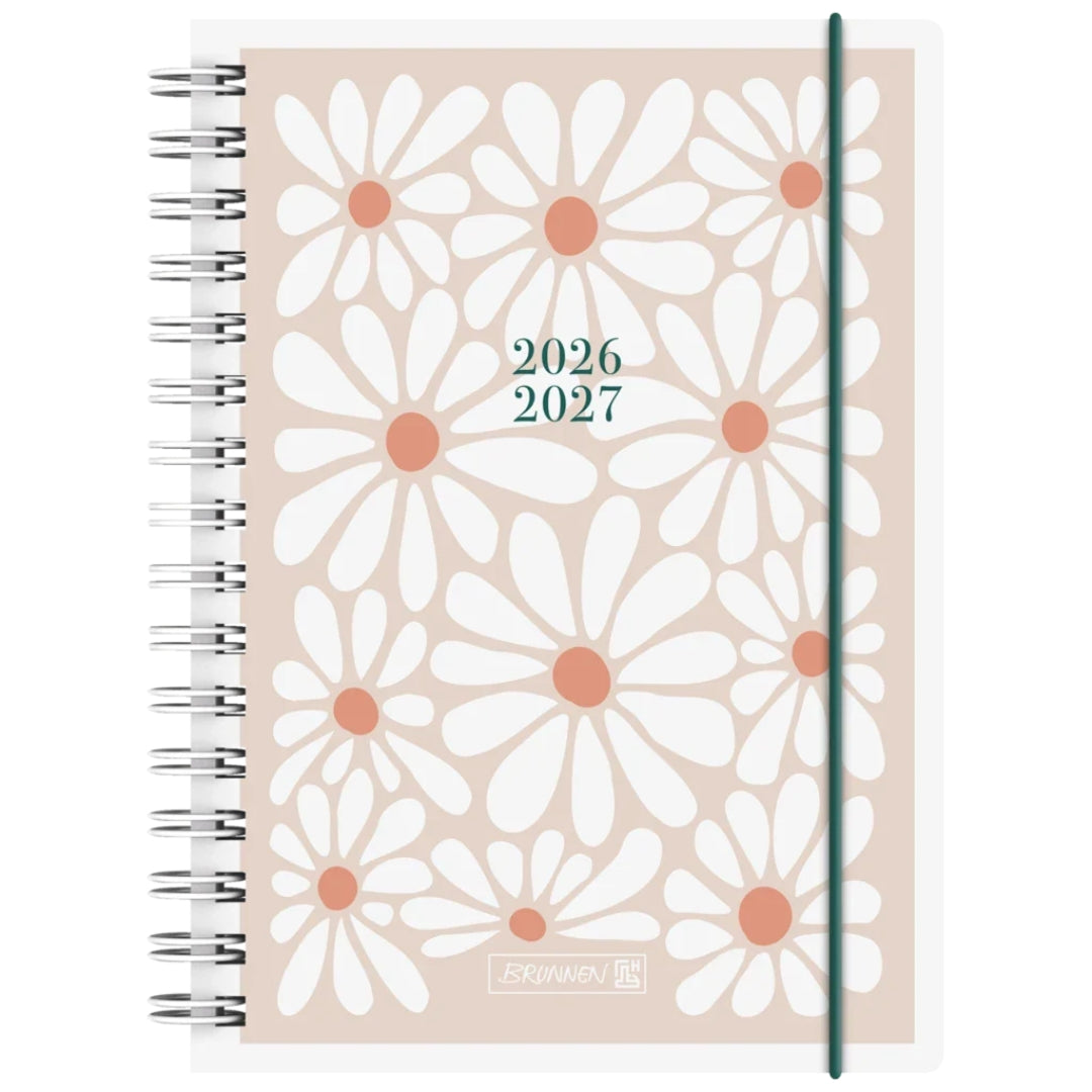 A5 Brunnen Scholastic Diary Day Per Page 2026/27 - Daisy