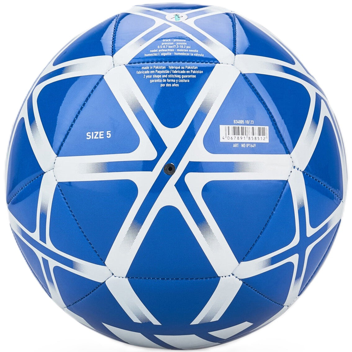 Adidas Football Ball Size 5 - Blue/White