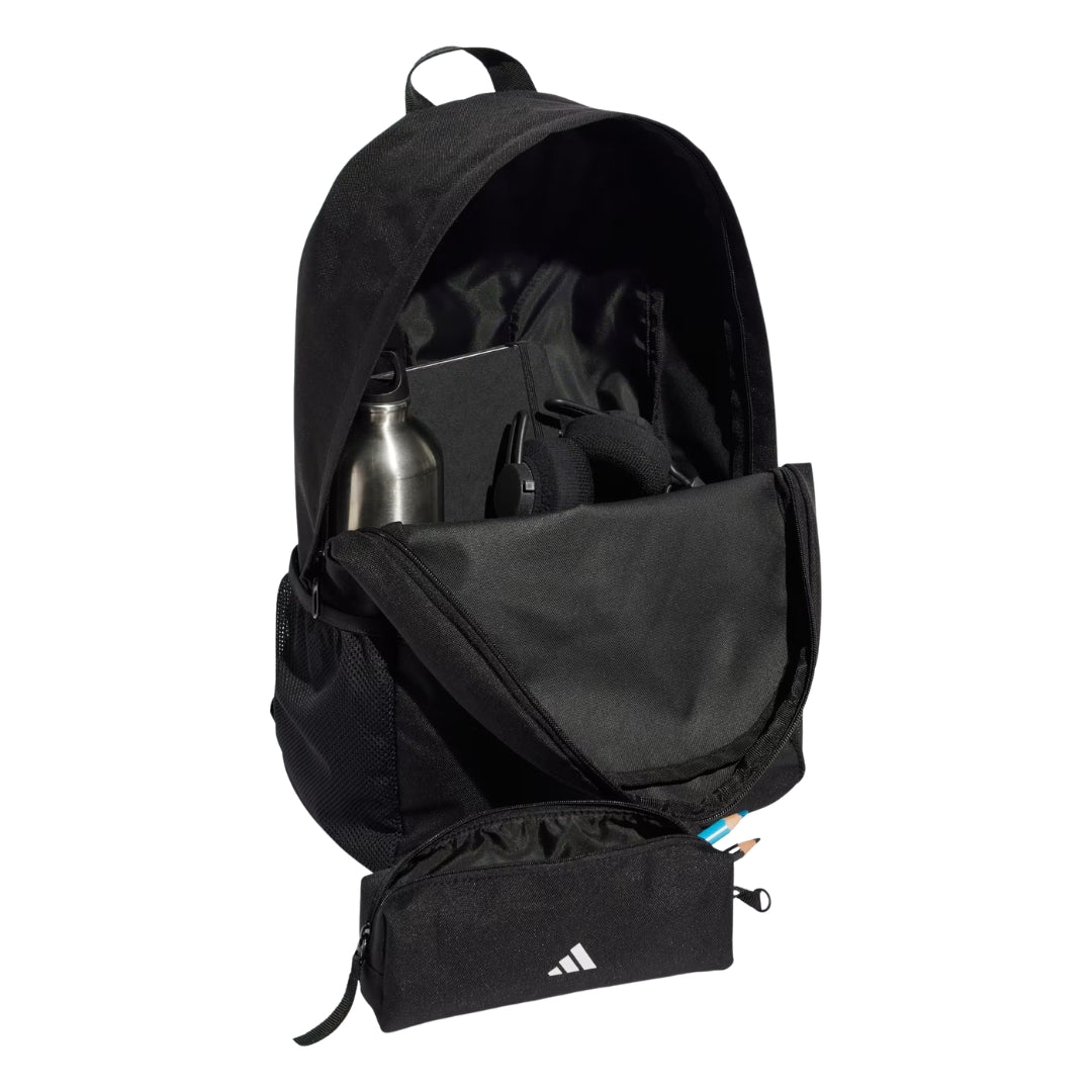 Adidas Backpack 44 x 31 x 15cm - Classic With Pencil Case - Black / White