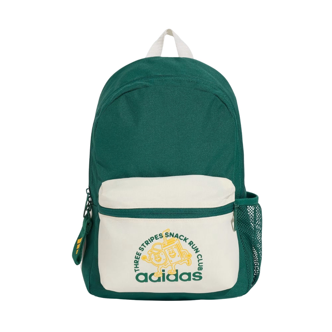 Adidas Backpack 34 x 25cm - Little Kids Snack Run Graphic - Collegiate Green / Off White