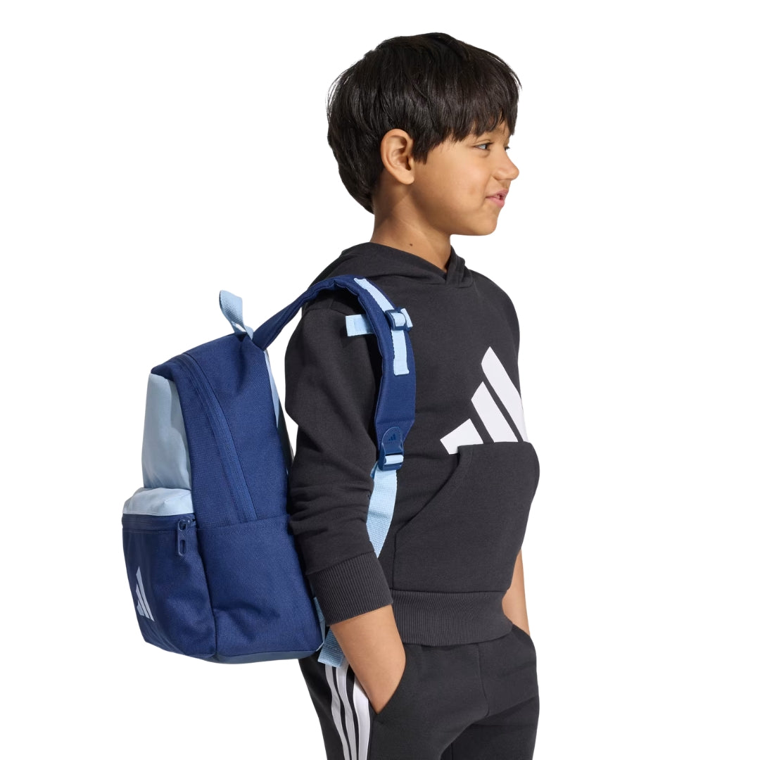 Adidas Backpack 34 x 25 x 11cm - Logo Kids - Dark Blue / Glow Blue