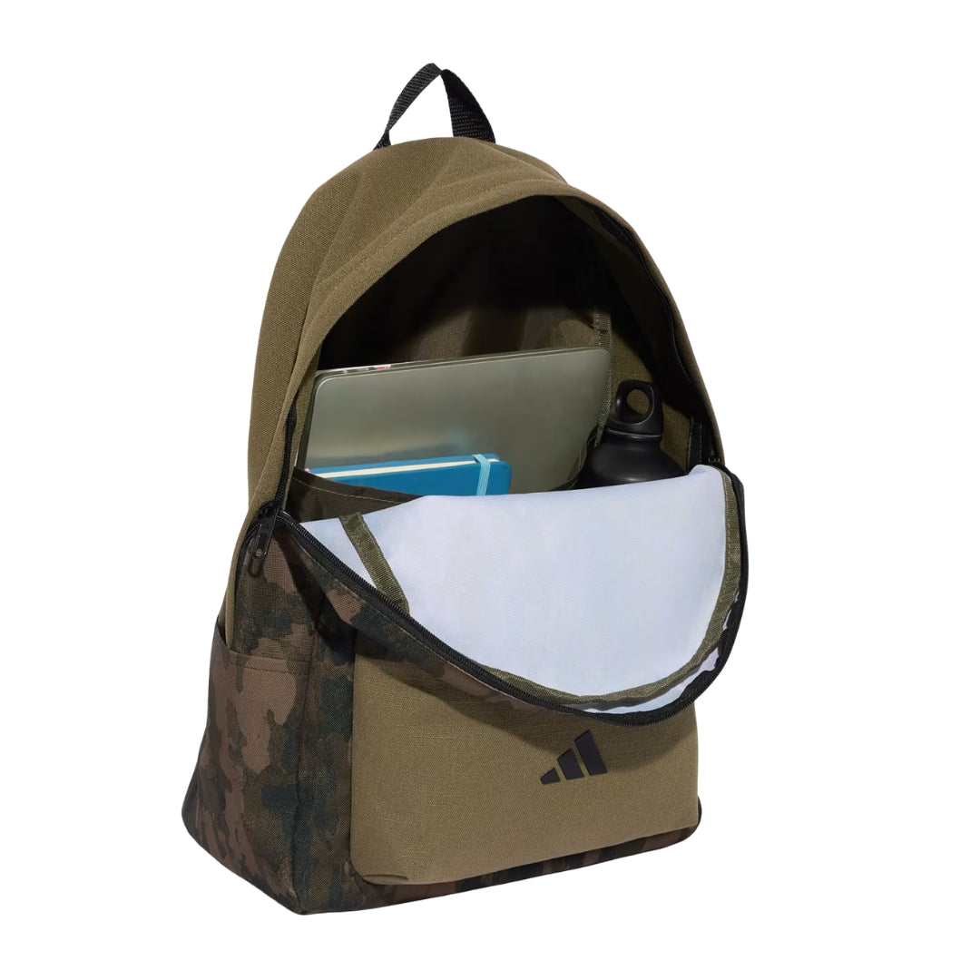 Adidas Backpack 44 x 31 x 15cm - Youth Boys Camo Graphic - Olive Strata