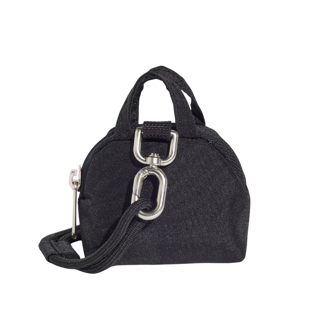 Adidas Mini Charm Bag 5.8 x 7.4cm - Black / Silver Metallic