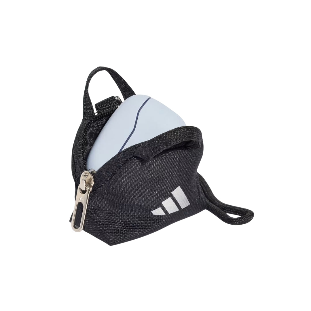 Adidas Mini Charm Bag 5.8 x 7.4cm - Black / Silver Metallic