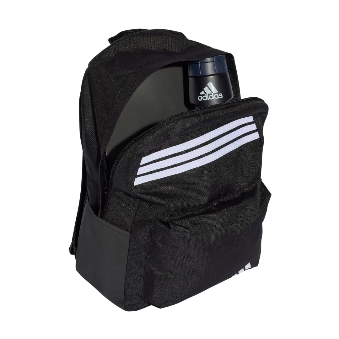 Adidas Backpack 44 x 31 x 15cm - Classic 3-Stripes With Pencil Case - Black / White / White