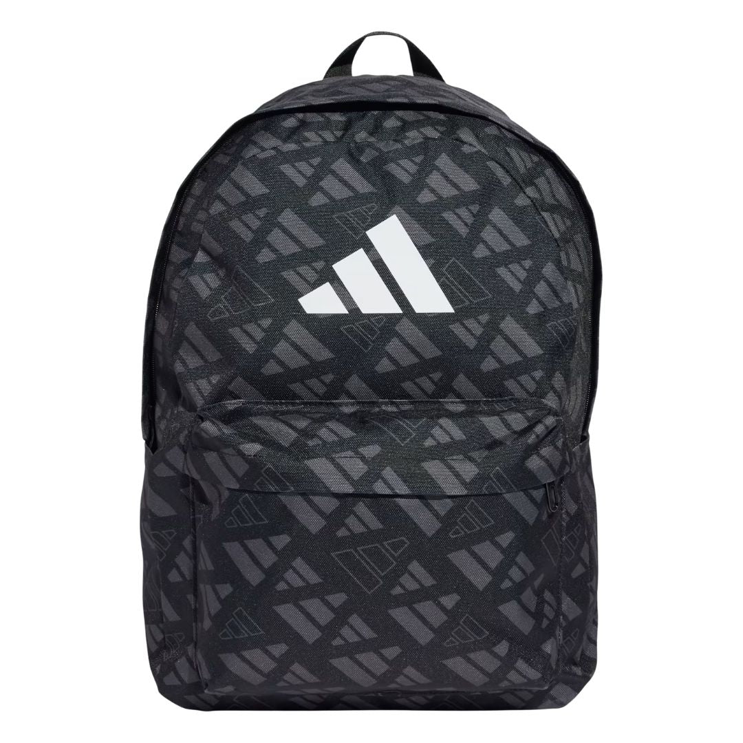 Adidas Classic Monogram Printed Backpack 44 x 31 x 15cm - Black / Grey Six / White