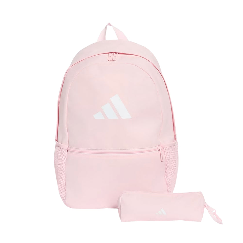 Adidas Backpack 44 x 31 x 15cm - Classic With Pencil Case - Clear Pink / White