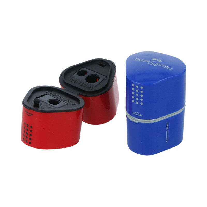 Faber-Castell Grip 2001 Trio Sharpening Box Sharpener - Assortment x 1pc