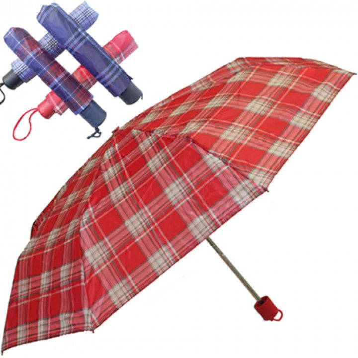 Pocket Umbrella x 1pc Assortment Colours - Checked