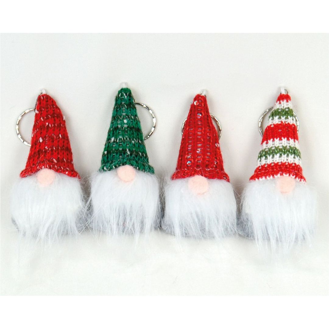 Christmas Gnome Keychain x 1pc Assortment