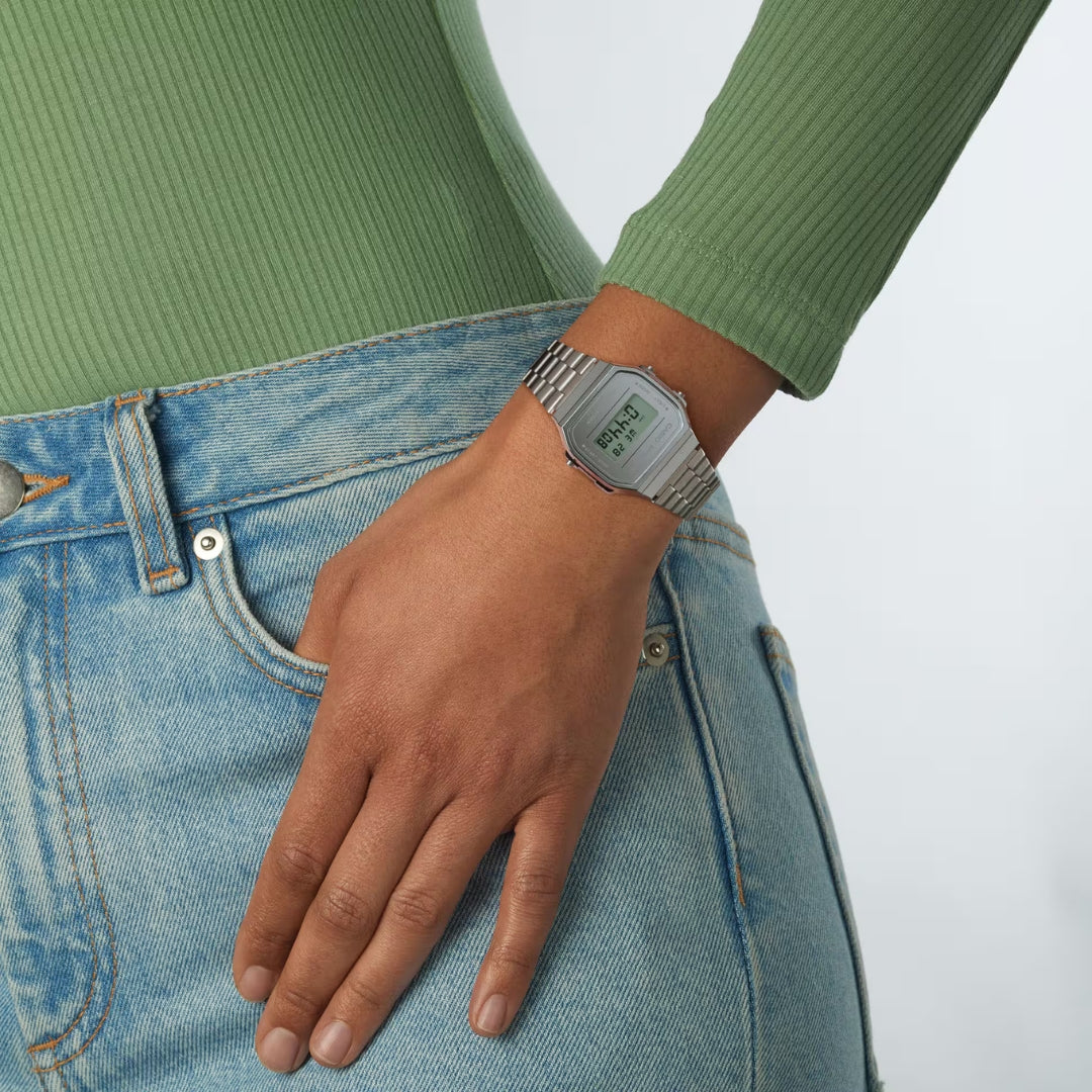 Casio Vintage A168WEM-7EF - Silver Wrist Watch