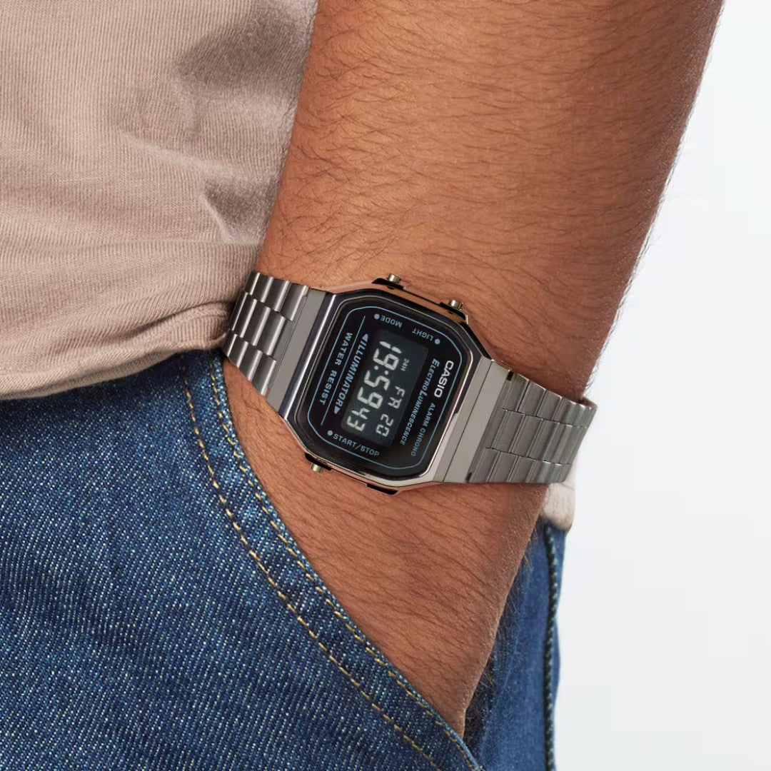 Casio Vintage A168WEGC-1BEF - Black Wrist Watch