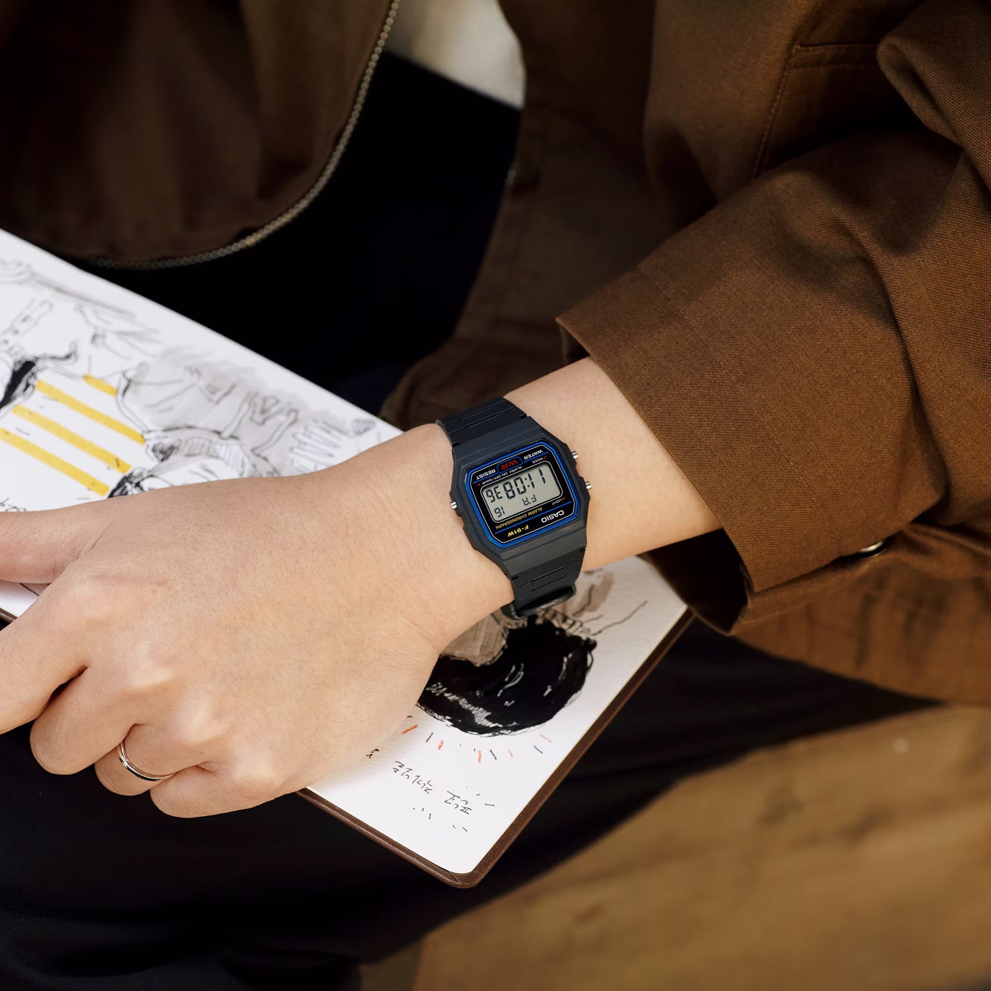 Casio F-91W-1YEG - Black Wrist Watch