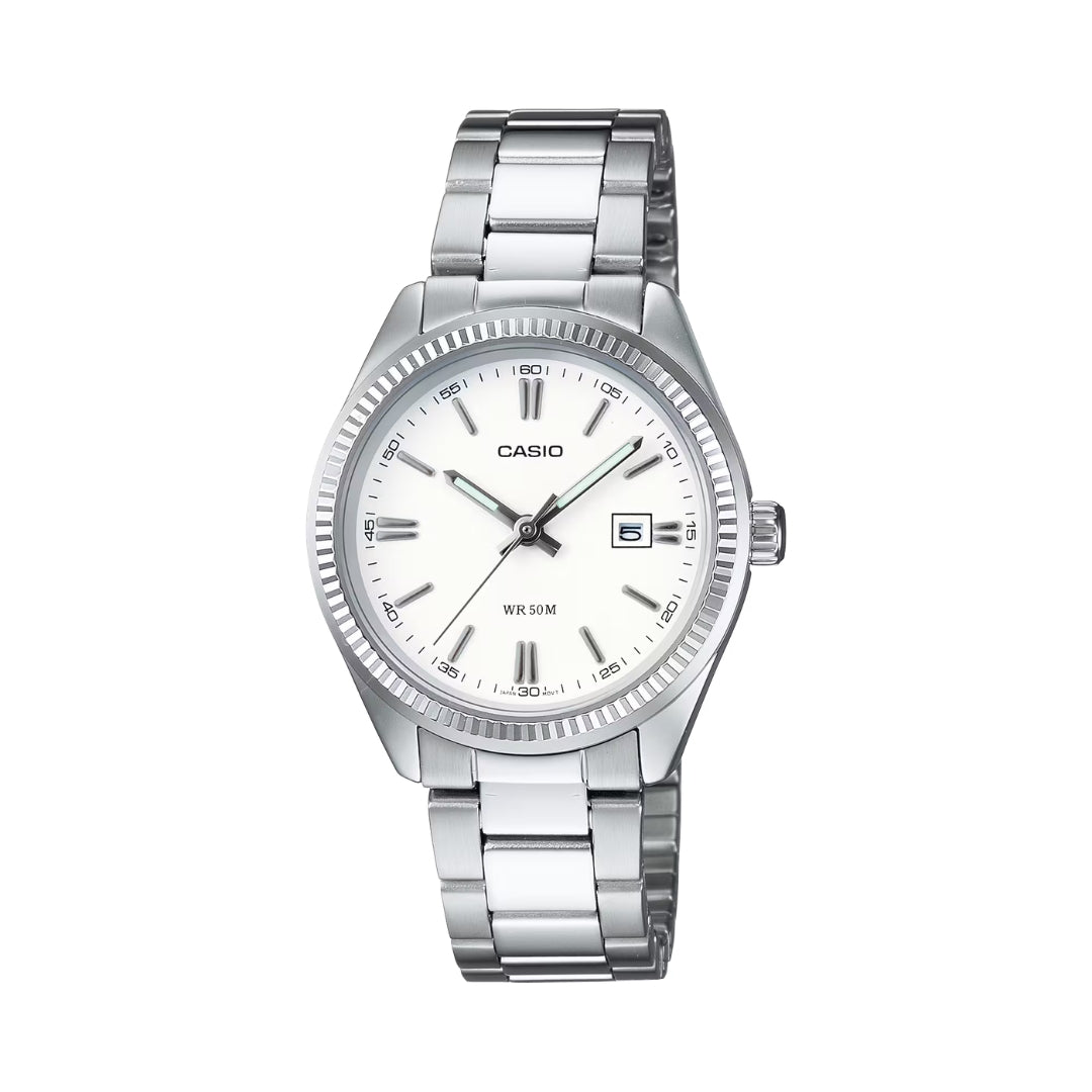 Casio LTP-1302PD-7A1VEG - White/Silver Wrist Watch