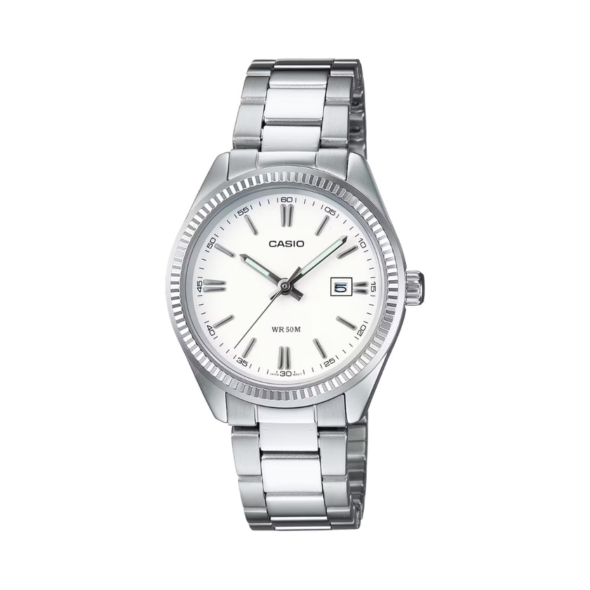 Casio LTP-1302PD-7A1VEG - White/Silver Wrist Watch