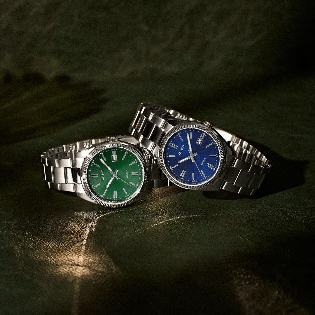 Casio MTP-1302PD-3AVEF - Green/Silver Wrist Watch