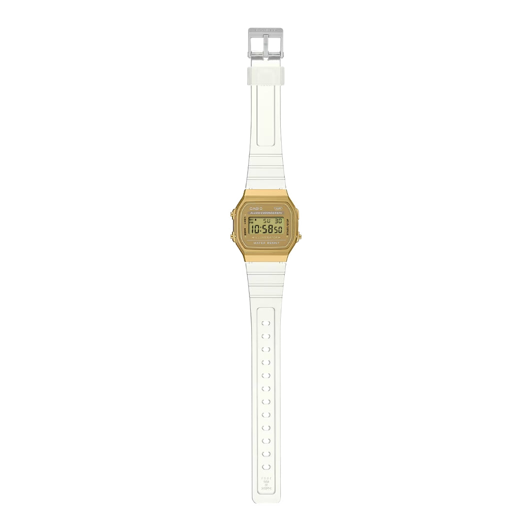 Casio Vintage A168XESG-9AEF - Gold/Transparent Wrist Watch