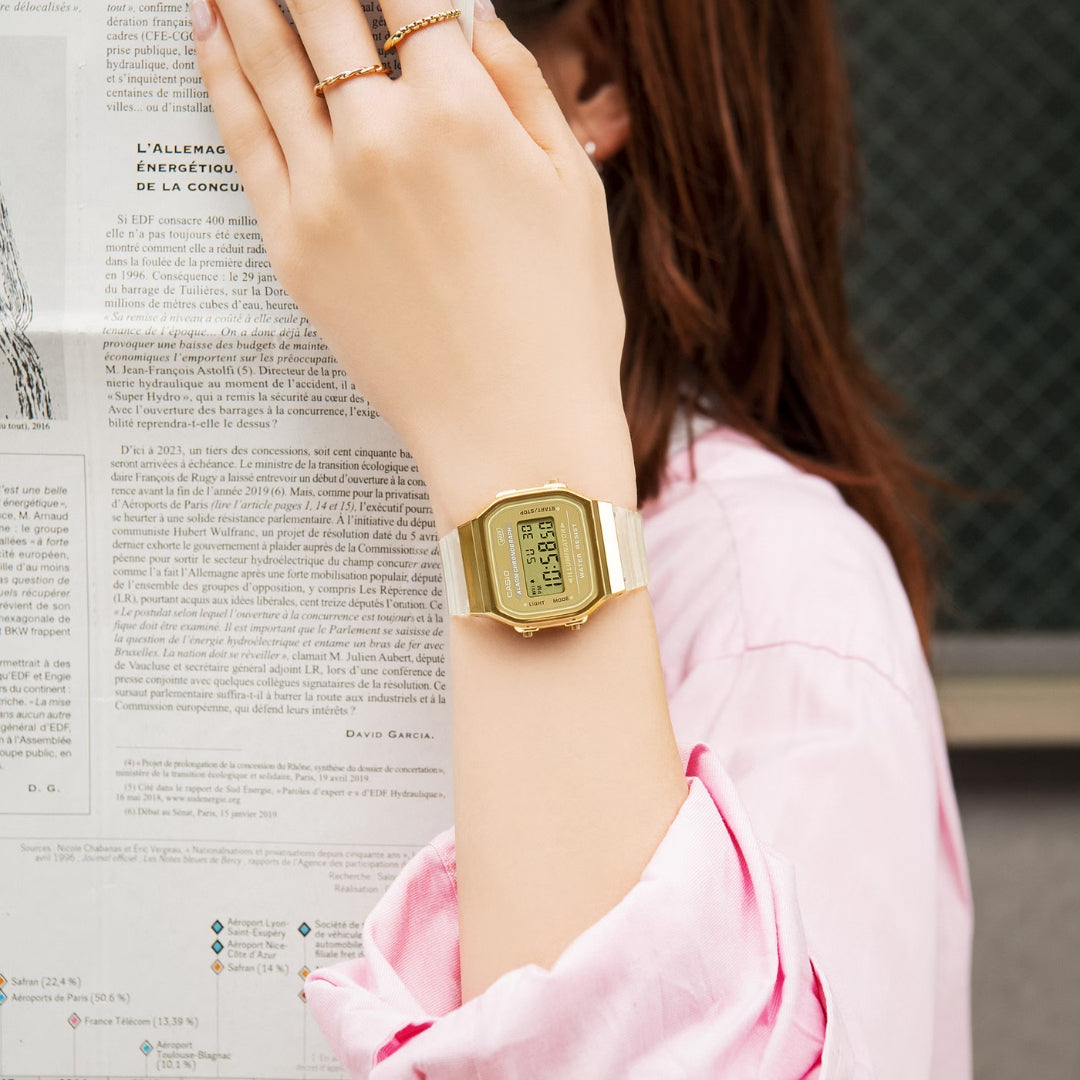 Casio Vintage A168XESG-9AEF - Gold/Transparent Wrist Watch