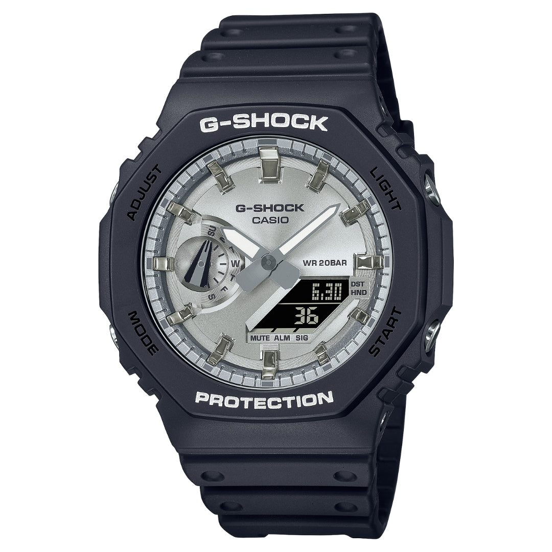 Casio G-Shock GA-2100SB-1AER - Silver/Black Wrist Watch