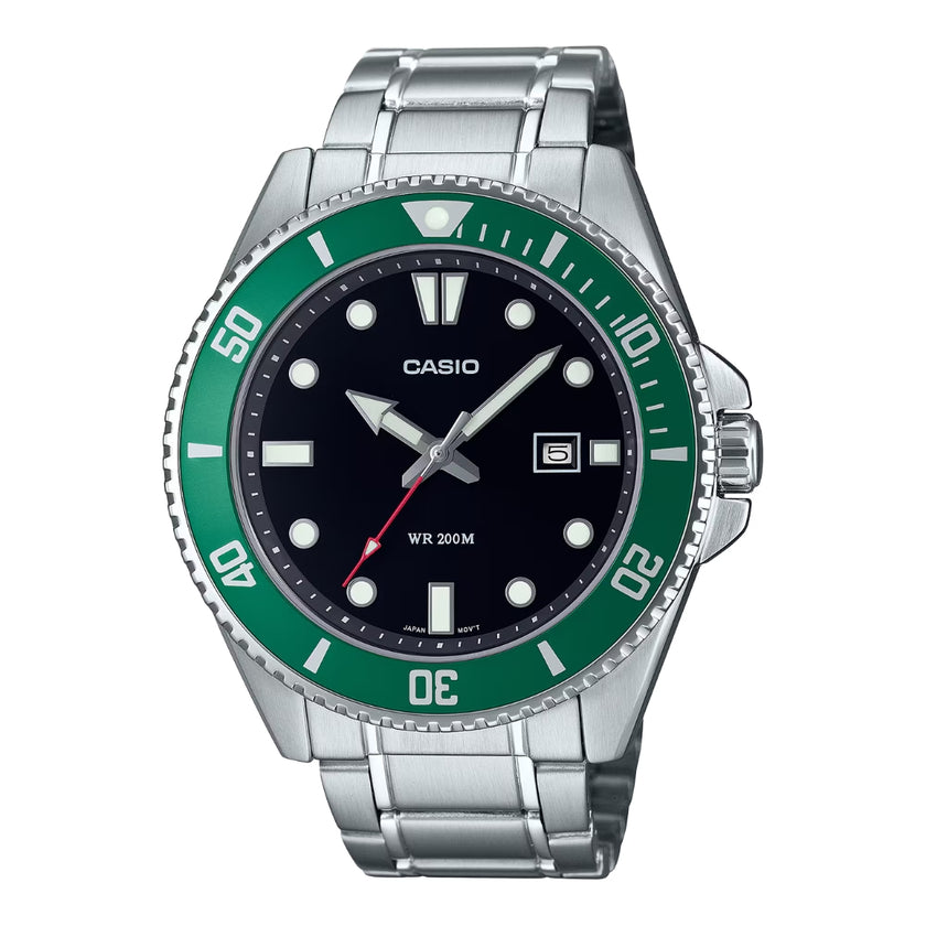 Casio MDV-107D-3AVEF - Green/Silver Wrist Watch