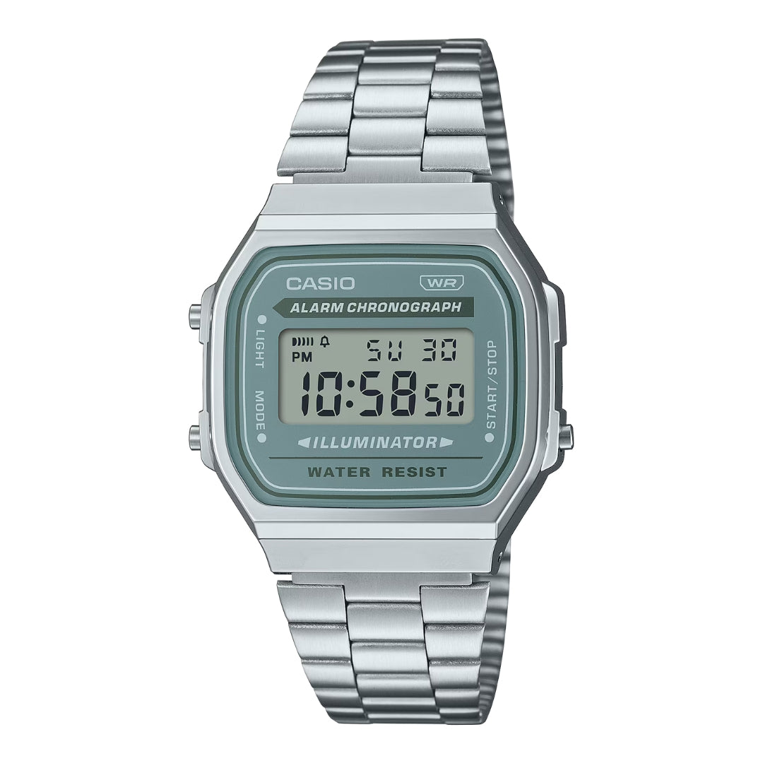 Casio Vintage A168WA-3AYES - Grey/Silver Wrist Watch