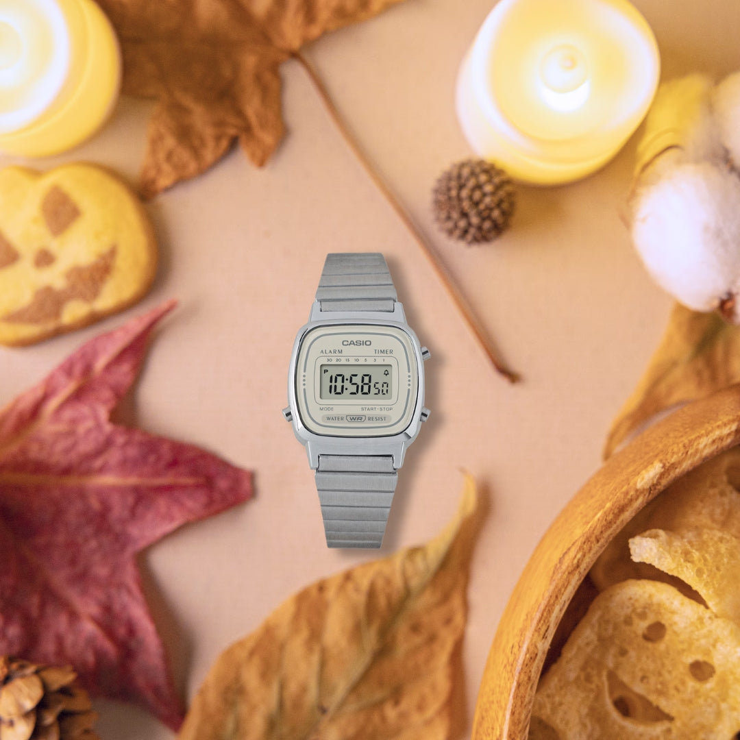 Casio LA670WEA-8AEF - Beige/Silver Wrist Watch
