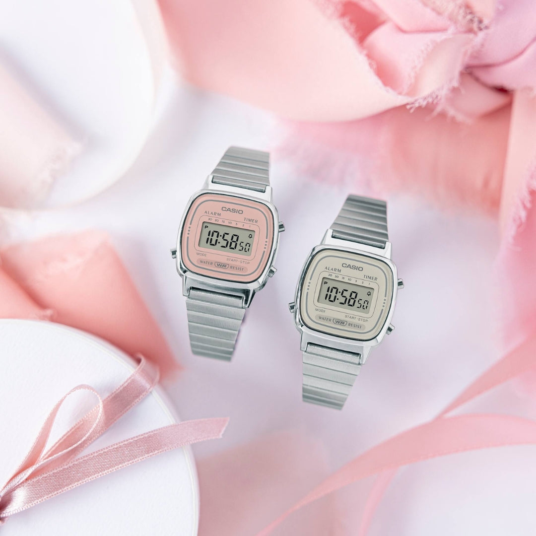 Casio LA670WEA-8AEF - Beige/Silver Wrist Watch