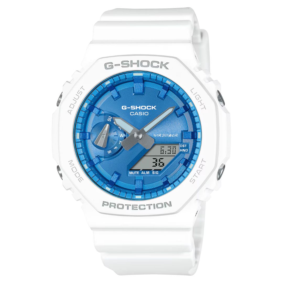 Casio G-Shock GA-2100WS-7AER - Blue/White Wrist Watch