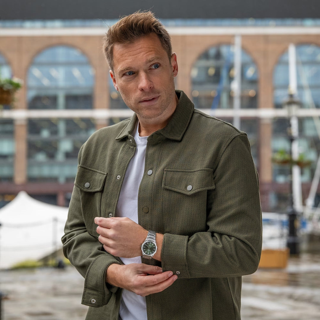 Casio Edifice EFR-S108D-3AVUEF - Dark Green/Silver Wrist Watch