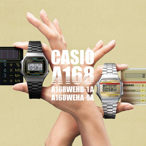 Casio A168WEHA-9AEF - Silver Wrist Watch
