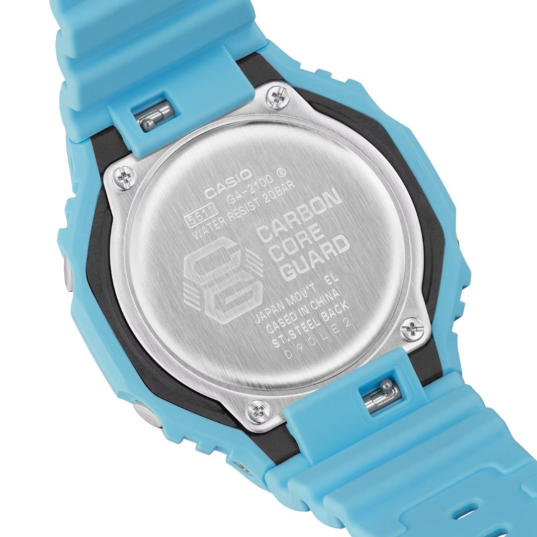 Casio G-Shock GA-2100-2A2ER - Turquoise Wrist Watch