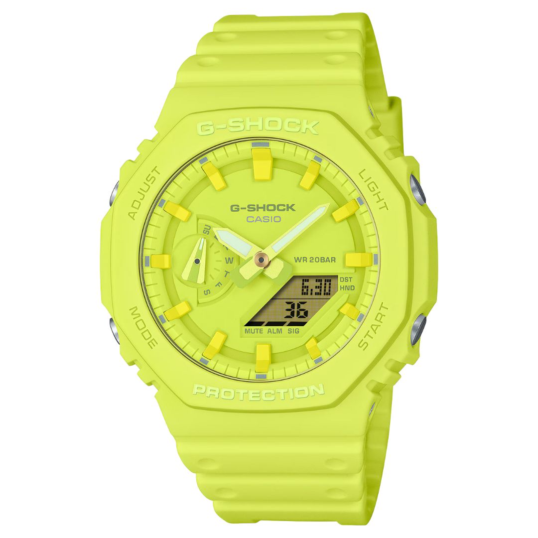 Casio G-Shock GA-2100-9A9ER - Volt Yellow Wrist Watch