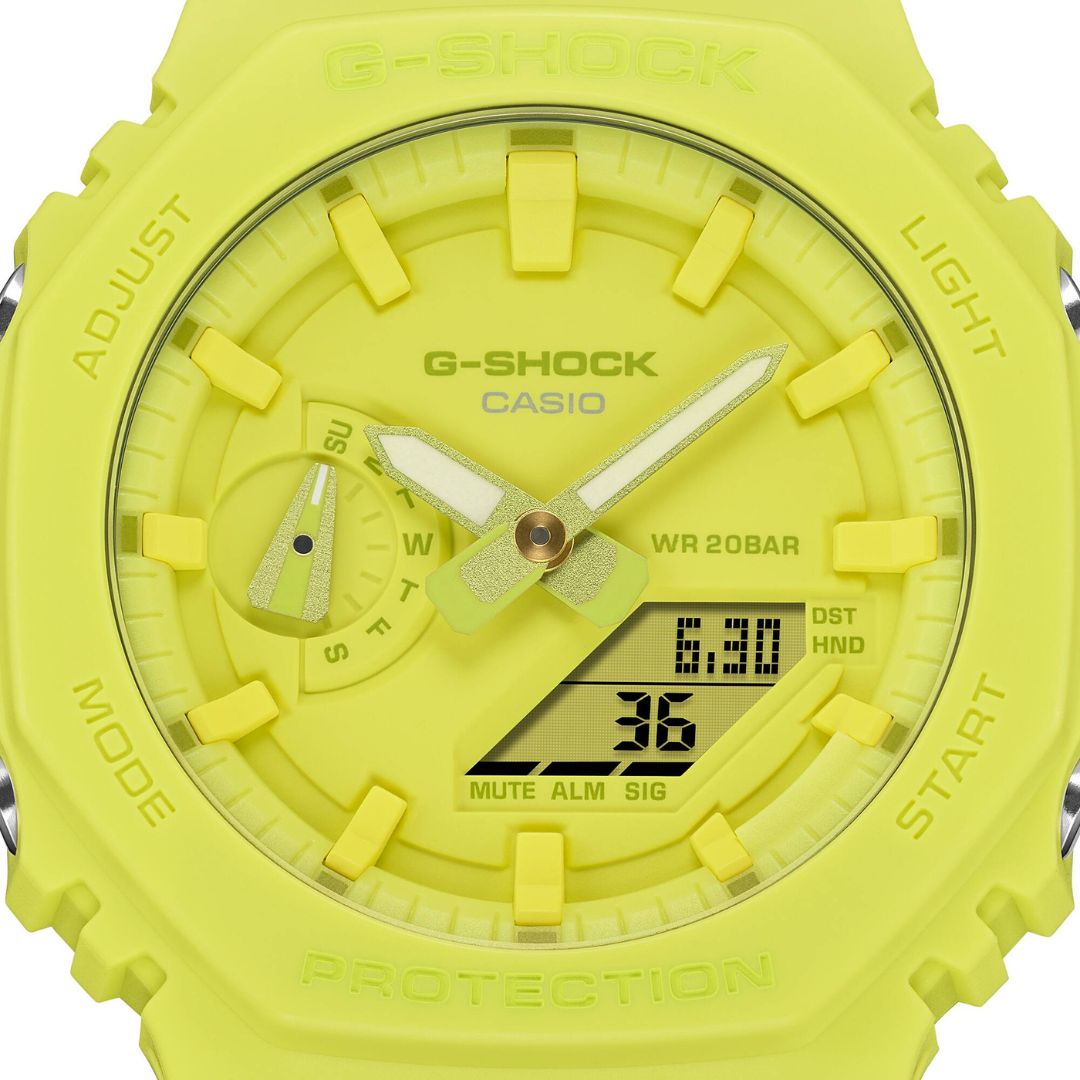 Casio G-Shock GA-2100-9A9ER - Volt Yellow Wrist Watch