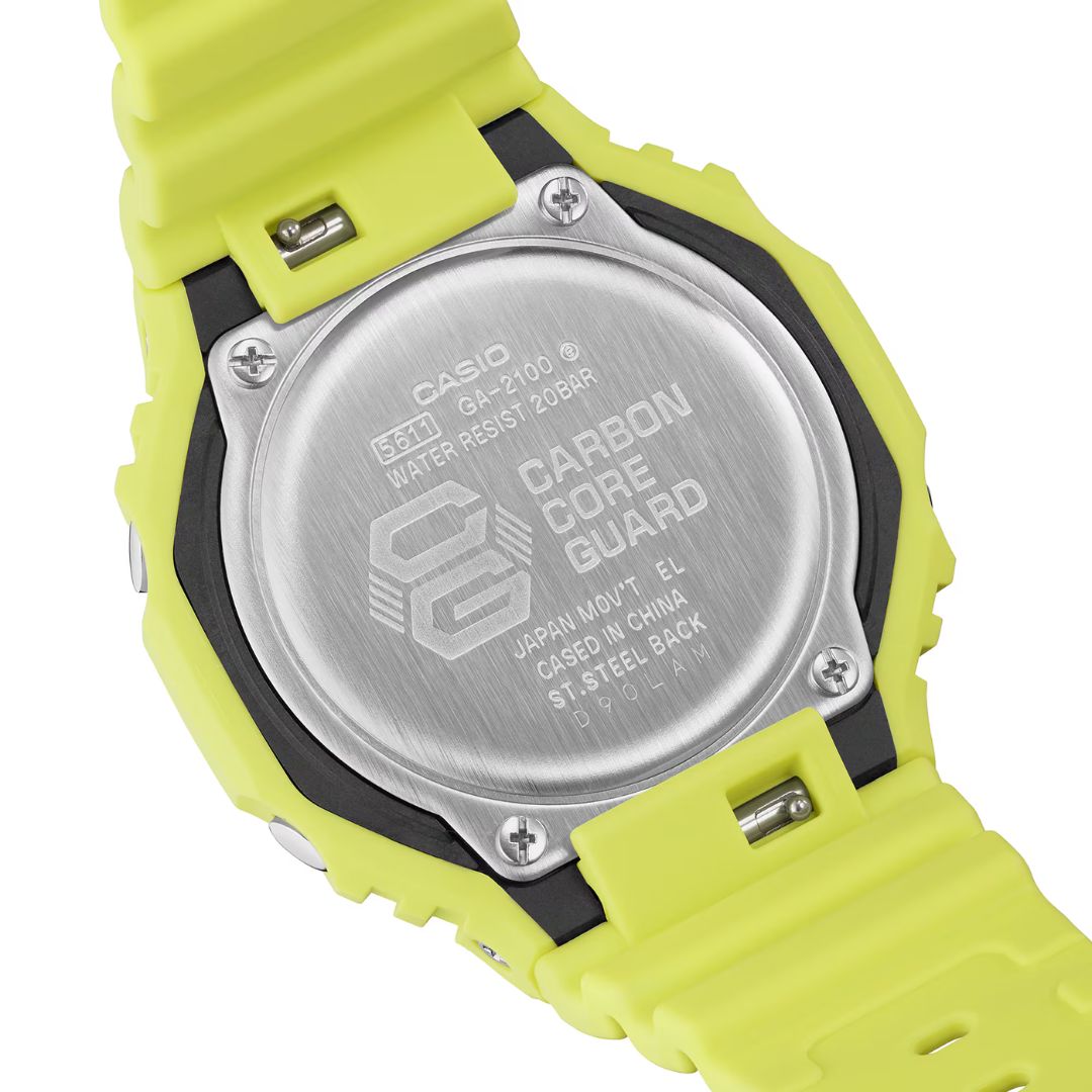 Casio G-Shock GA-2100-9A9ER - Volt Yellow Wrist Watch