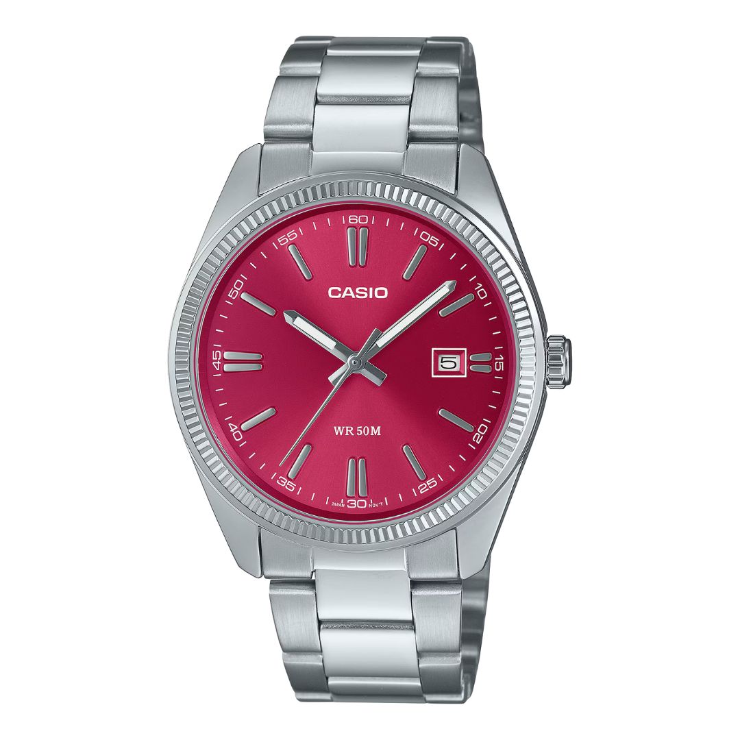 Casio MTP-1302PD-4AVEF - Red/Silver Wrist Watch