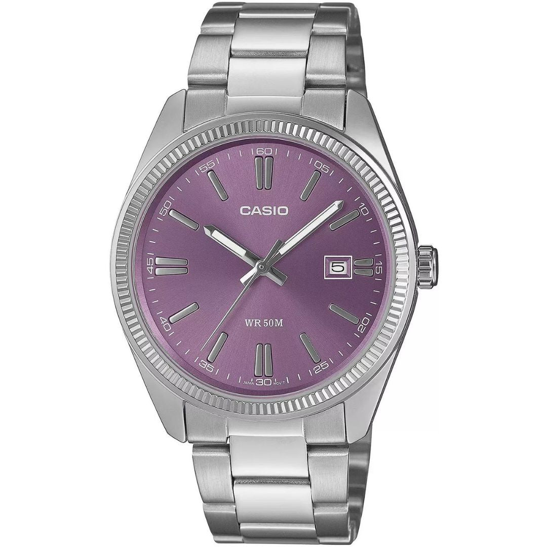 Casio MTP-1302PD-6AVEF Watch - Lilac/Silver