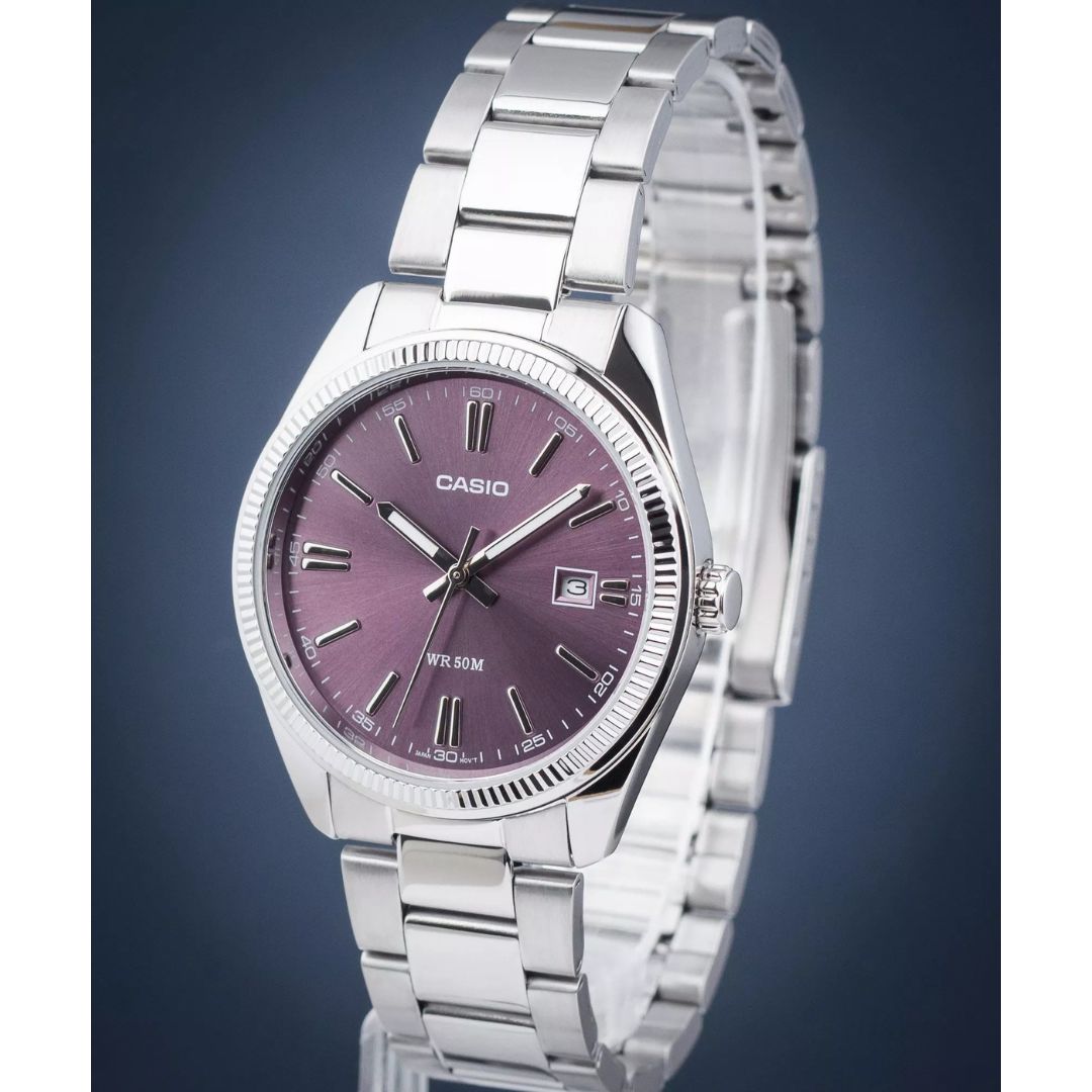 Casio MTP-1302PD-6AVEF Watch - Lilac/Silver