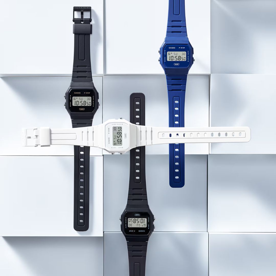 Casio F-91WB-7AEF - White Wrist Watch